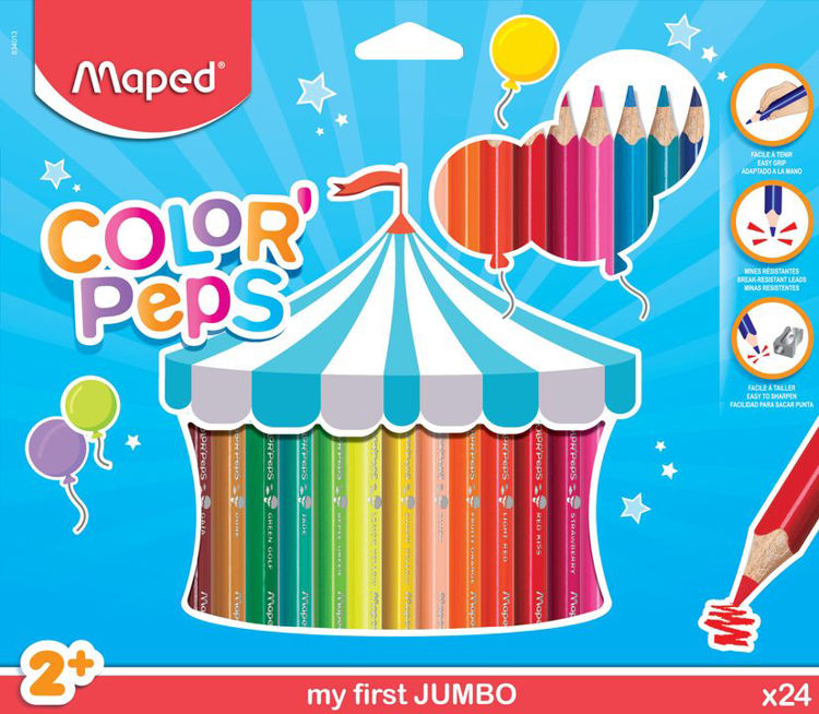 Picture of FR83401304-Jumbo Pencils Colours X24-MAPED